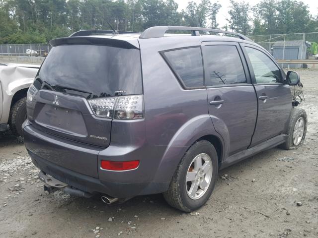 JA4LT21W29Z014908 - 2009 MITSUBISHI OUTLANDER GRAY photo 4