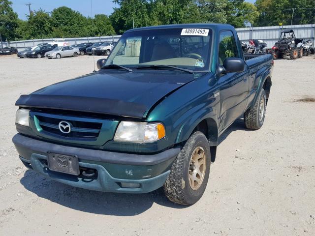 4F4YR12U51TM26806 - 2001 MAZDA B3000 GREEN photo 2