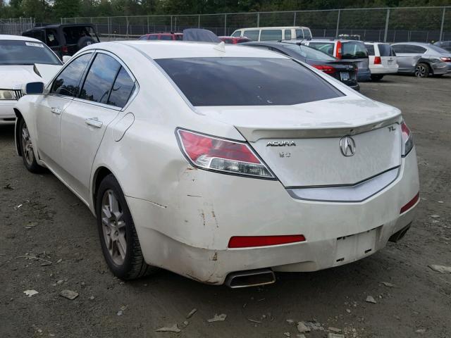 19UUA8F56AA007922 - 2010 ACURA TL WHITE photo 3