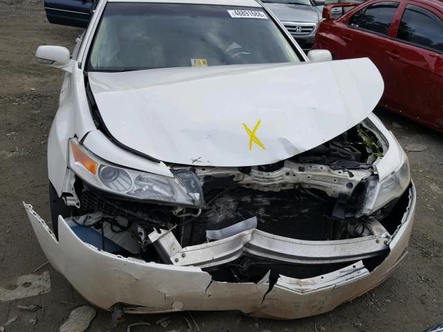 19UUA8F56AA007922 - 2010 ACURA TL WHITE photo 9