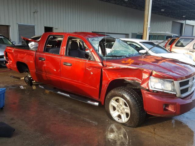 1D7RE3GK9BS656082 - 2011 DODGE DAKOTA SLT RED photo 9