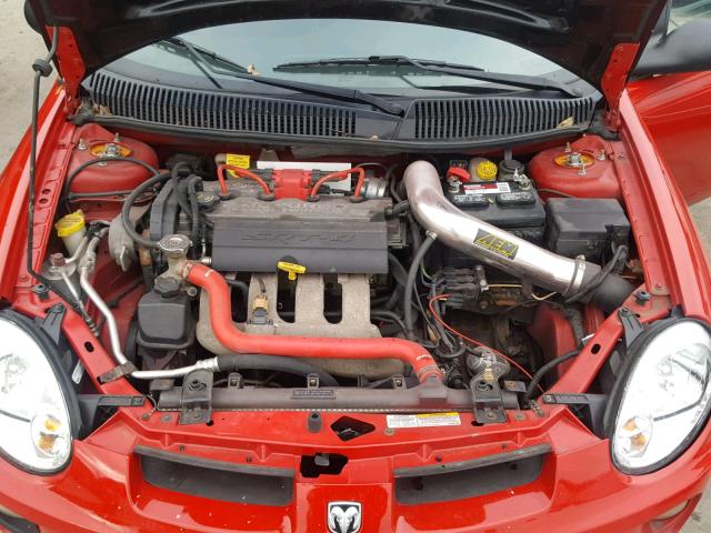 1B3ES66S14D643596 - 2004 DODGE NEON SRT-4 RED photo 7