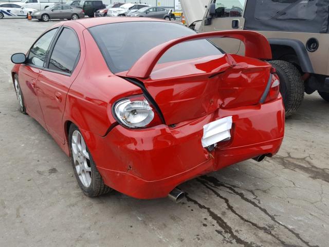 1B3ES66S14D643596 - 2004 DODGE NEON SRT-4 RED photo 9