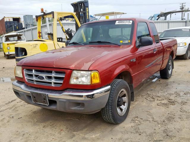 1FTYR14U51PA70176 - 2001 FORD RANGER SUP RED photo 2