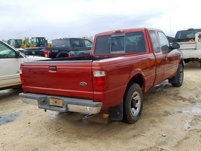 1FTYR14U51PA70176 - 2001 FORD RANGER SUP RED photo 4