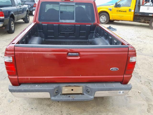 1FTYR14U51PA70176 - 2001 FORD RANGER SUP RED photo 6