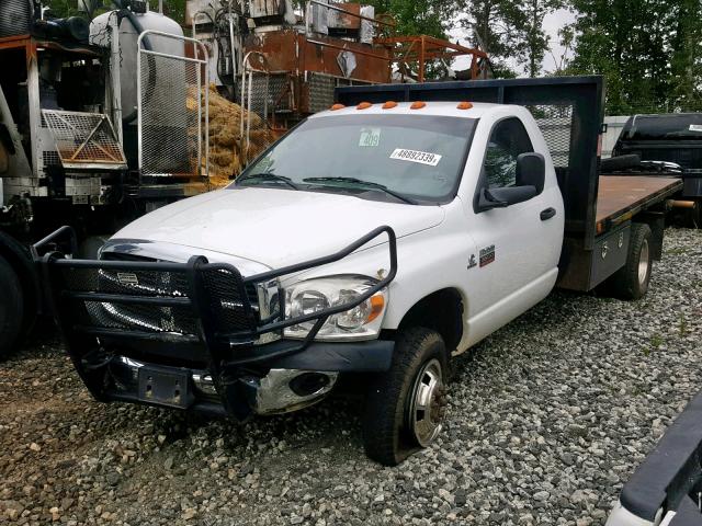 3D6WH46A48G202335 - 2008 DODGE RAM 3500 S WHITE photo 2