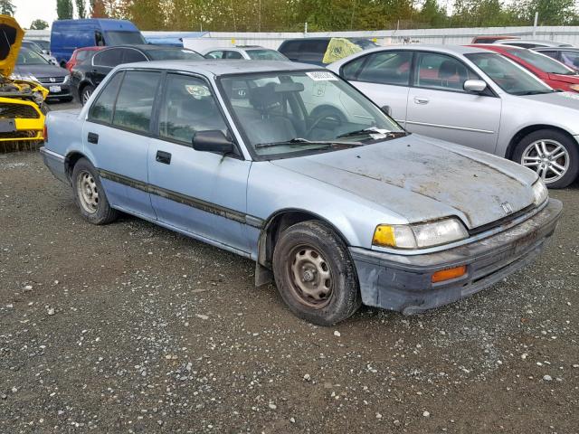 1HGED3546KA024731 - 1989 HONDA CIVIC DX BLUE photo 1