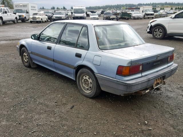 1HGED3546KA024731 - 1989 HONDA CIVIC DX BLUE photo 3