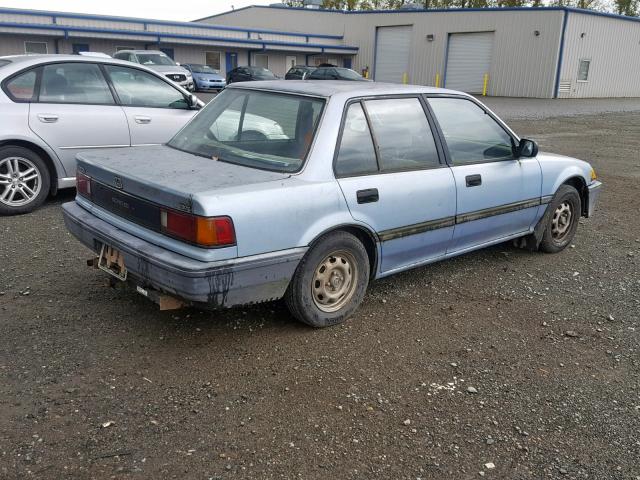 1HGED3546KA024731 - 1989 HONDA CIVIC DX BLUE photo 4