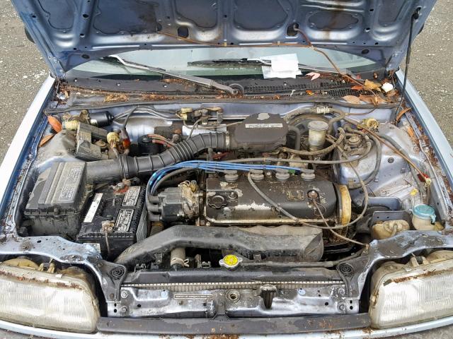 1HGED3546KA024731 - 1989 HONDA CIVIC DX BLUE photo 7