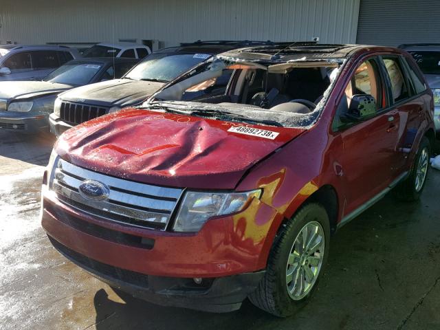 2FMDK38C57BA74515 - 2007 FORD EDGE SEL RED photo 2