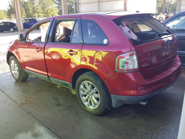 2FMDK38C57BA74515 - 2007 FORD EDGE SEL RED photo 3