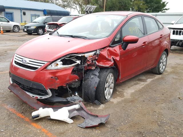 3FADP4BJ7BM114173 - 2011 FORD FIESTA SE RED photo 2