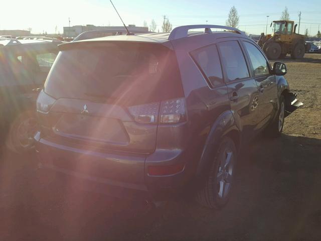 JA4MT41X79Z606281 - 2009 MITSUBISHI OUTLANDER GRAY photo 4