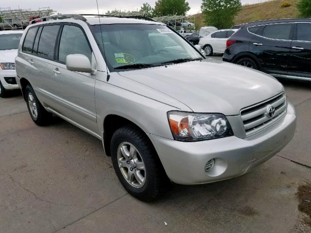 JTEEP21A060152613 - 2006 TOYOTA HIGHLANDER SILVER photo 1