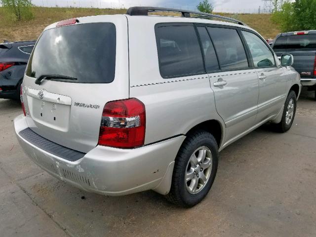 JTEEP21A060152613 - 2006 TOYOTA HIGHLANDER SILVER photo 4