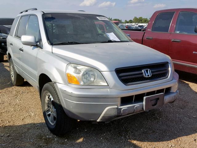 2HKYF18474H562906 - 2004 HONDA PILOT EX SILVER photo 1