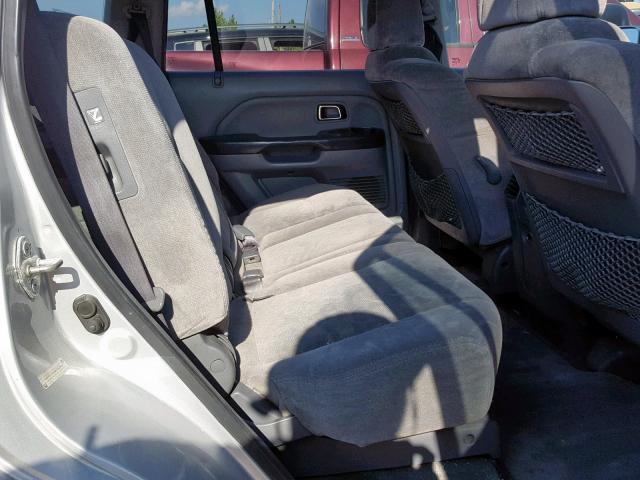 2HKYF18474H562906 - 2004 HONDA PILOT EX SILVER photo 6