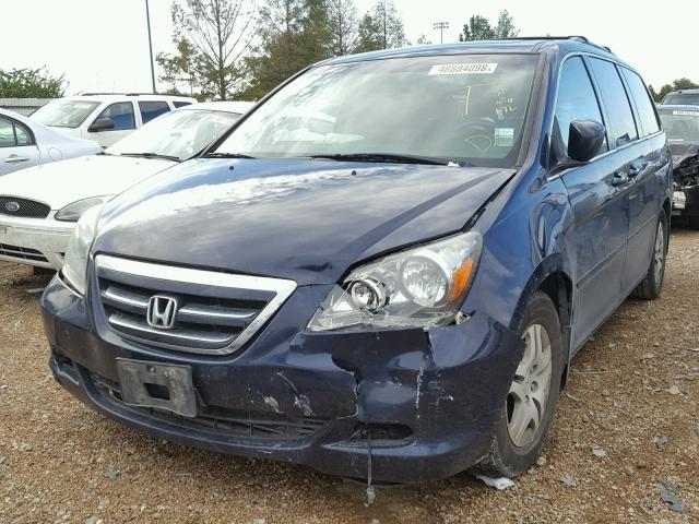 5FNRL38867B102974 - 2007 HONDA ODYSSEY TO BLUE photo 2