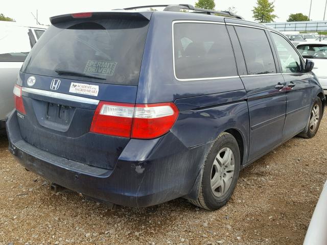 5FNRL38867B102974 - 2007 HONDA ODYSSEY TO BLUE photo 4