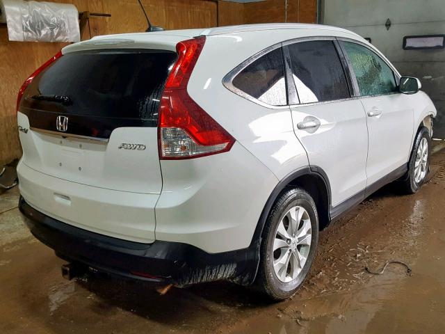 5J6RM4H72CL034703 - 2012 HONDA CR-V EXL WHITE photo 4