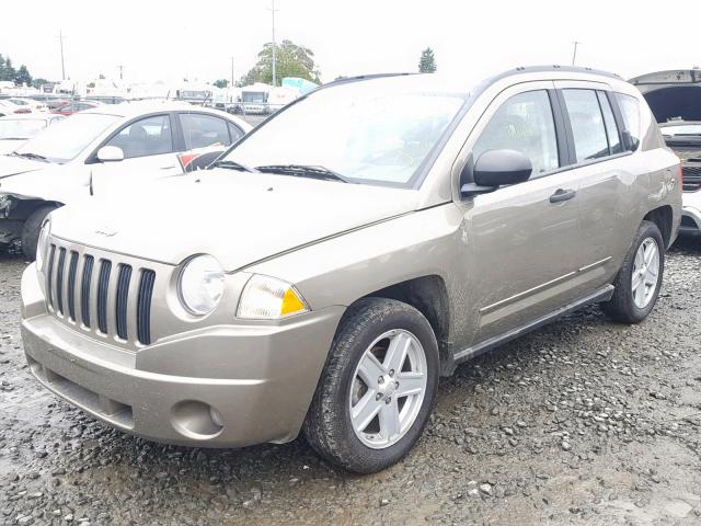 1J8FT47018D744363 - 2008 JEEP COMPASS SP ყავისფერი ფოტო 2