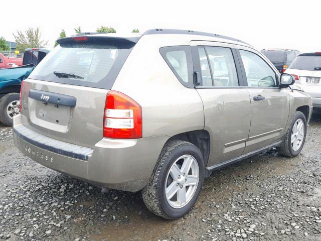 1J8FT47018D744363 - 2008 JEEP COMPASS SP ყავისფერი ფოტო 4