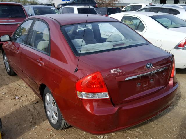 KNAFE121275413717 - 2007 KIA SPECTRA EX RED photo 3