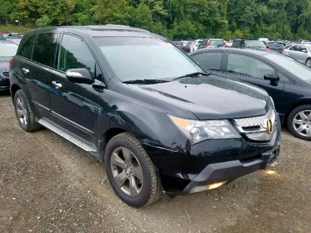 2HNYD288X8H543855 - 2008 ACURA MDX SPORT BLACK photo 1