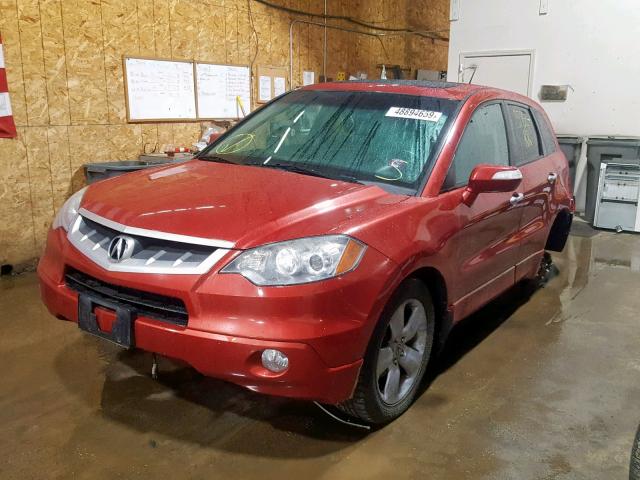 5J8TB18278A013189 - 2008 ACURA RDX RED photo 2