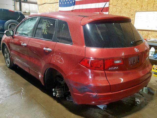 5J8TB18278A013189 - 2008 ACURA RDX RED photo 3