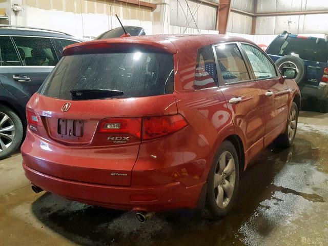 5J8TB18278A013189 - 2008 ACURA RDX RED photo 4