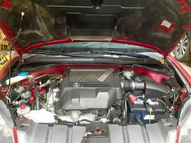 5J8TB18278A013189 - 2008 ACURA RDX RED photo 7