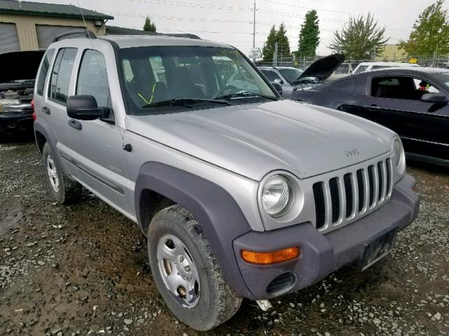 1J4GL48K34W175892 - 2004 JEEP LIBERTY SP SILVER photo 1