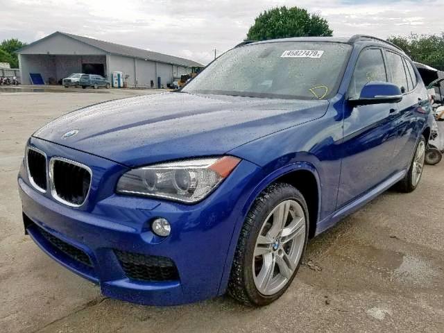 WBAVM5C56FVV94438 - 2015 BMW X1 XDRIVE3 BLUE photo 2