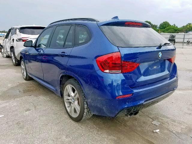 WBAVM5C56FVV94438 - 2015 BMW X1 XDRIVE3 BLUE photo 3