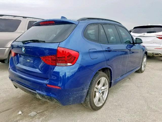 WBAVM5C56FVV94438 - 2015 BMW X1 XDRIVE3 BLUE photo 4