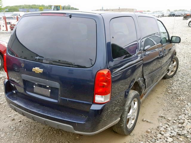 1GNDV23W47D147768 - 2007 CHEVROLET UPLANDER L BLUE photo 4