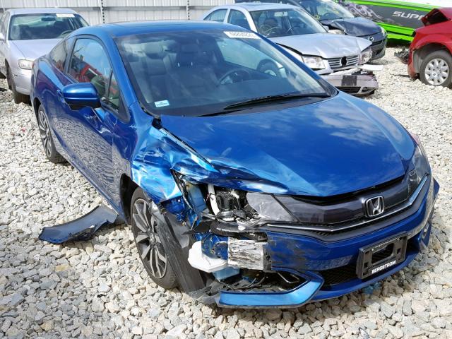 2HGFG3B02FH504835 - 2015 HONDA CIVIC EXL 蓝色 照片 1