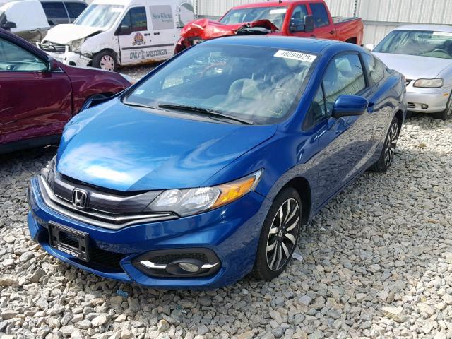 2HGFG3B02FH504835 - 2015 HONDA CIVIC EXL 蓝色 照片 2