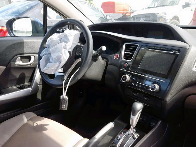 2HGFG3B02FH504835 - 2015 HONDA CIVIC EXL 蓝色 照片 9