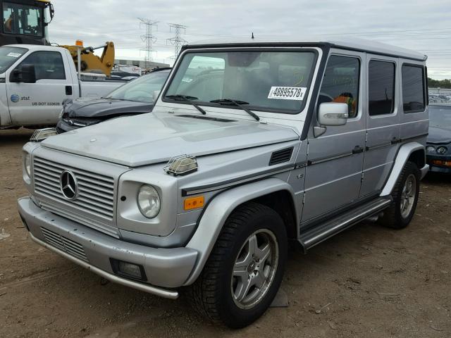 WDCYR46E03X137514 - 2003 MERCEDES-BENZ G 55 AMG SILVER photo 2