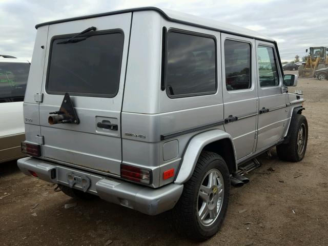 WDCYR46E03X137514 - 2003 MERCEDES-BENZ G 55 AMG SILVER photo 4