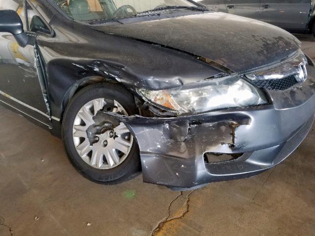 19XFA1F3XAE049309 - 2010 HONDA CIVIC VP GRAY photo 9