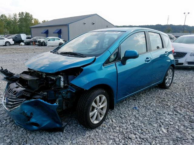 3N1CE2CP5EL416335 - 2014 NISSAN VERSA NOTE BLUE photo 2