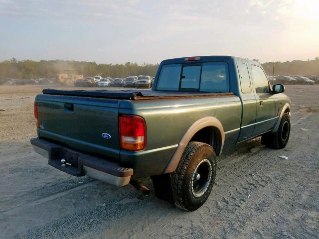 1FTCR15X7VTA06155 - 1997 FORD RANGER SUP GREEN photo 4