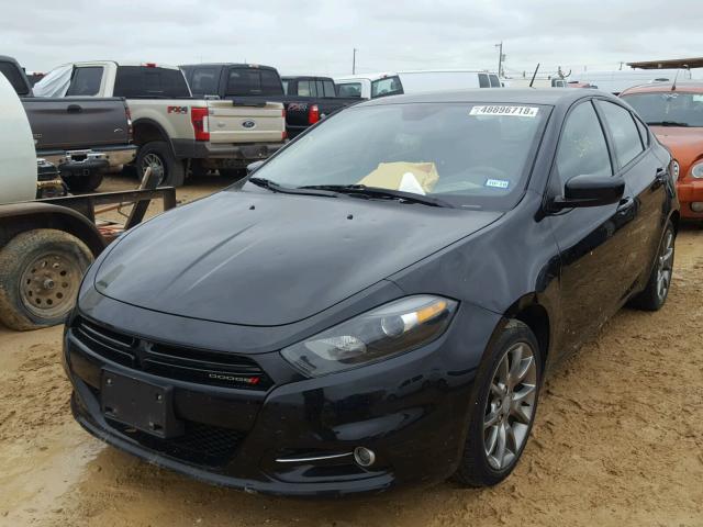 1C3CDFBB0FD213670 - 2015 DODGE DART SXT BLACK photo 2