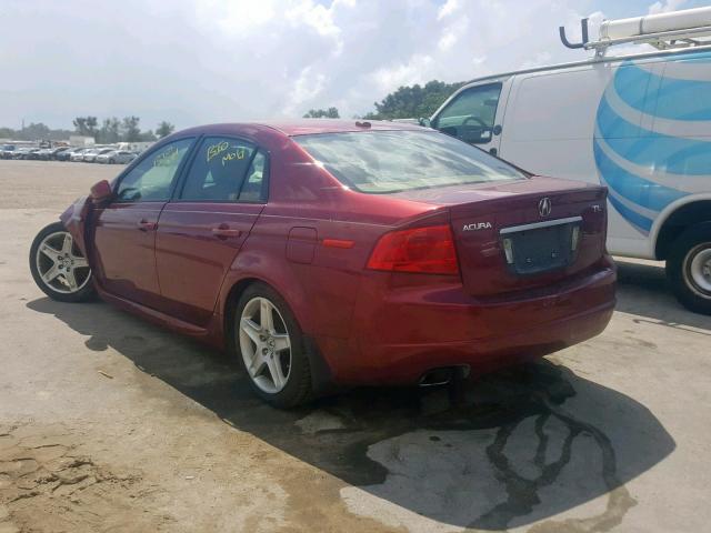 19UUA66256A031551 - 2006 ACURA 3.2TL RED photo 3