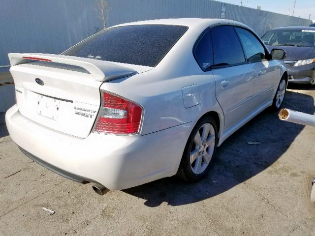 4S3BL676876212567 - 2007 SUBARU LEGACY GT WHITE photo 4